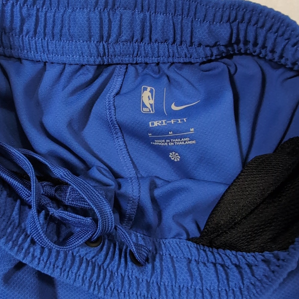 Nike Dallas Mavericks Dri-FIT Zone Pants Mens Medium Blue On Court Warm Up NBA - Picture 4 of 9